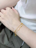 中國黃金（CHINA GOLD）足金星星黃金手鏈女款計價(jià)轉運珠時(shí)生日禮物送女友老婆教師節禮物 【心動(dòng)禮盒】怦然心動(dòng)手鏈 約4g 曬單實(shí)拍圖