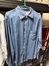 京東京造【純棉牛仔】長(cháng)袖襯衫男2026新款休閑情侶外套 中藍色M 曬單實(shí)拍圖