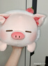 名創(chuàng  )優(yōu)品（MINISO）小豬B-BO系列-草莓趴姿毛絨公仔玩具玩偶娃娃抱枕靠枕生日禮物女 曬單實(shí)拍圖