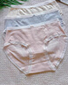 浪莎（LangSha）新疆棉全棉內褲中腰無(wú)痕少女2026夏季新款日系三角內褲 粉色2+灰紫+藍色+米黃 5條 M 【適合70-95斤，卡碼拍大】 曬單實(shí)拍圖