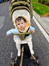 DearMom嬰兒推車(chē)大白車(chē)高景觀(guān)溜娃神器寶寶輕便雙向可坐躺遛娃手推車(chē) 綠 曬單實(shí)拍圖
