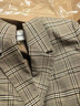 深呼吸DEEP BREATH女裝格紋韓版氣質(zhì)一?？劾挝餮b外套8400060 卡其格紋 S (2) 曬單實(shí)拍圖
