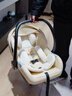 bebelock嬰兒提籃式汽車(chē)兒童安全座椅新生兒寶寶睡籃車(chē)載便攜搖籃i-Size 香檳金【i-Size認證】 曬單實(shí)拍圖