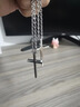 QMXD刻字潮男十字架項鏈男款潮流鈦鋼久不掉色嘻哈吊墜簡(jiǎn)約個(gè)性送男友 曬單實(shí)拍圖