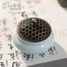 富山香堂 香爐檀香盤(pán)香沉香線(xiàn)香爐插仿古擺件香薰爐 三足鼎立粉青香爐 曬單實(shí)拍圖