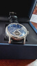 上海（SHANGHAI）手表男款 國民系列 夜光多功能飛輪男士自動(dòng)機械男表 924藍 曬單實(shí)拍圖