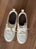 Pansy盼喜女鞋小白鞋板鞋厚底休閑鞋透氣百搭舒適鞋子4193 白色 36 曬單實(shí)拍圖