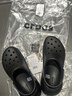 卡駱馳（CROCS）洞洞鞋泡芙檀健次同款夏季新款女鞋涼鞋沙灘鞋厚底增高拖鞋207521 黑色（建議拍小一碼） 37-38 (230mm) M5W7 曬單實(shí)拍圖