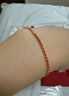 周大生18K金本命年紅繩手鏈編織手繩素鏈情侶款送女友生日禮物 18K金（小幸運-紅色 約1.2g） 曬單實(shí)拍圖