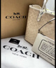蔻馳（COACH）【品牌直供】女士CITY33大號雙面手提托特包CBQ38禮物 曬單實(shí)拍圖
