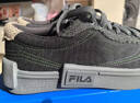 FILAFUSION斐樂(lè )潮牌帆布鞋男鞋拼接時(shí)尚黑色板鞋男 黑/斑皮棕-BB 43 曬單實(shí)拍圖