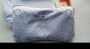 良良嬰兒枕頭寶寶0-1-3歲定型枕新生兒童護型枕藍格(單枕套) 曬單實(shí)拍圖