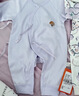 貝瑞加（Babyprints）嬰兒連體衣2件裝男女寶寶純棉哈衣新生兒護肚內衣嬰兒滿(mǎn)月服 紫59 曬單實(shí)拍圖