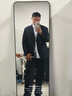 紗格大碼西服男套裝加肥加大西裝外套胖子寬松特大號正裝新郎結婚西服 黑色【西裝+西褲+襯衫】 5XL (建議215-225斤) 曬單實(shí)拍圖