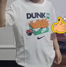 NIKE 耐克童裝炸雞圖案短袖T恤夏季男女童柔軟輕薄兒童抗皺短袖上衣 曬單實(shí)拍圖