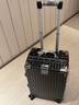 狄斯頓保羅  鋁框行李箱男女新款拉桿箱萬(wàn)向輪拉桿箱大容量旅行箱登機密碼箱 商務(wù)黑-加厚合金框【箱體可坐人】 20英寸 曬單實(shí)拍圖