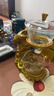 瓷牌茗茶具金蟬玻璃自動(dòng)茶具簡(jiǎn)約磁吸出水泡茶器創(chuàng  )意功夫茶具套裝茶杯茶壺 曬單實(shí)拍圖