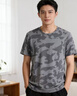 男裝短袖t恤夏季干活穿的上班工作衣服迷彩體恤網(wǎng)眼冰絲速干汗衫 灰色+灰色 兩件裝 L 建議90-110斤 曬單實(shí)拍圖
