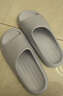 樸西男士四季抗菌室內浴室洗澡防滑居家情侶涼拖女 灰色 40-41 曬單實(shí)拍圖