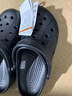 CROCS卡駱馳洞洞鞋貝雅洞洞鞋輕便運動(dòng)鞋耐磨一腳蹬拖鞋休閑鞋|10126 黑色-001 41 /42(260mm) 曬單實(shí)拍圖