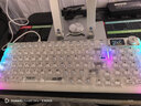 狼蛛（AULA）F98ProV3客制化透明機械鍵盤(pán)三模熱插拔RGB 95鍵 無(wú)線(xiàn)/有線(xiàn)/藍牙gasket電腦鍵盤(pán)電競游戲專(zhuān)用 【F98ProV3】白透/冰晶軸/10000mAh 曬單實(shí)拍圖