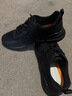 百麗厚底輕便健步鞋男春夏戶(hù)外增高休閑運動(dòng)鞋A1980 煙墨黑 41 曬單實(shí)拍圖