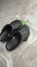 卡駱馳（CROCS）洞洞鞋貝雅男鞋女鞋輕便耐磨一腳蹬拖鞋休閑鞋|10126 黑色-001 43 (270mm) 曬單實(shí)拍圖