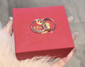 老鳳祥純足銀情侶戒指婚戒男女一對素圈對戒生日禮物送女友求婚告白首飾 波瀾心動(dòng)對戒【配品牌禮盒】 曬單實(shí)拍圖
