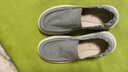 百麗網(wǎng)孔透氣休閑布鞋男2026新款夏商場(chǎng)款輕盈厚底增高鞋8WK02BM6 灰色（一腳蹬） 40 曬單實(shí)拍圖