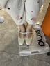 百麗浪漫千金優(yōu)雅瑪麗珍鞋女鞋2026新款休閑真皮單鞋JD019AQ6 米白 38 曬單實(shí)拍圖