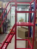 競遠倉庫登高梯裝卸車(chē)移動(dòng)平臺梯樓超市理貨貨架梯子登高梯 紅色5步離地1.3米五步梯 曬單實(shí)拍圖