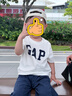 蓋璞Gap【大小童同款】男女童2026春季新款logo純棉短袖T恤兒童裝上衣 白色 893458/ 867583 100 cm(2-3歲)亞洲尺碼 曬單實(shí)拍圖