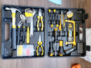 得力（deli）家用全套五金手動(dòng)工具箱套裝電工木工電訊多功能維修組套37件套 曬單實(shí)拍圖