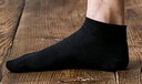樂(lè )活旅行一次性襪子男士日拋懶人丟丟襪男棉男襪棉襪長(cháng)筒便攜免洗防臭黑色 曬單實(shí)拍圖