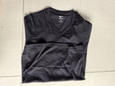 七匹狼純棉短袖男雞心領(lǐng)T恤春秋透氣低領(lǐng)汗衫V領(lǐng)內搭打底衫全棉薄款內衣 V領(lǐng)2件裝(麻灰+黑色)2件好換洗 M (身高160-170/85-110斤) 曬單實(shí)拍圖