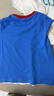 迷你巴拉巴拉【親膚透氣】男童不易變形撞色網(wǎng)眼口袋短袖T恤夏 白藍色調00418 110 曬單實(shí)拍圖