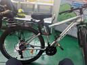 鳳凰自行車(chē)成年人男女變速自行車(chē)青少年單車(chē)越野公路車(chē)學(xué)生山地自行車(chē) 鋼架/全套軸承/建大輪胎/條輪灰 24速26寸【適合155-185cm】 曬單實(shí)拍圖