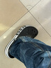 卡駱馳（CROCS）貝雅卡駱班洞洞鞋輕便耐磨一腳蹬休閑鞋女鞋時(shí)尚沙灘鞋|205089 黑色/白色-066 43 (270mm) 曬單實(shí)拍圖
