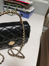 南風(fēng)Chio2nd流金時(shí)光小方包包女款通勤百搭手提包鏈條女士單肩斜挎包 經(jīng)典黑 曬單實(shí)拍圖