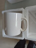 白杯簡(jiǎn)約陶瓷馬克杯家用喝水專(zhuān)用杯早餐杯漱口杯子大容量加厚杯 純白陶瓷杯【單杯】 2個(gè) 320ml 曬單實(shí)拍圖