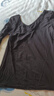 莫代爾保暖內衣女肌底衣秋冬打底上衣低領(lǐng)v領(lǐng)秋衣 黑色上衣 XL :體重129-150斤 曬單實(shí)拍圖