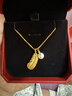 金至尊素鏈黃金項鏈女肖邦鏈鎖骨鏈999足金生日禮物計價(jià)2.47克 曬單實(shí)拍圖