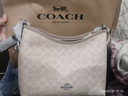 蔻馳（COACH）奧萊女士女包經(jīng)典標志LAUREL 31號流浪包單肩包斜挎包腋下包禮物 SV/沙黃色/灰褐色 (經(jīng)典款) 曬單實(shí)拍圖