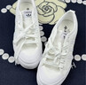 adidas NIZZA PLATFORM厚底增高運動(dòng)帆布鞋女阿迪達斯三葉草 白   35.5 曬單實(shí)拍圖
