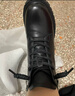 達芙妮女士馬丁靴牛皮英倫風(fēng)洋氣小短靴冬季加絨皮靴雪地棉鞋子 曬單實(shí)拍圖