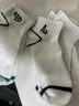 俞兆林5雙白色襪子男短襪春夏季抗菌透氣防臭中筒ins潮男生刺繡青少年襪 曬單實(shí)拍圖