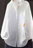 衣瑾帛社棉襯衫女長(cháng)袖新款秋季百搭雙層棉紗純色襯衣女寬松休閑文藝棉上衣 白色 L 建議125-145斤 曬單實(shí)拍圖