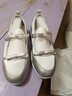 紅蜻蜓運動(dòng)瑪麗珍鞋秋季蝴蝶結厚底芭蕾舞單鞋女WLB34261 銀色 37 曬單實(shí)拍圖