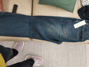 魯賓克牛仔褲男春秋季美式潮牌顯高顯瘦褲子男寬松直筒大碼闊腿休閑長(cháng)褲 復古藍(春秋款) XL (推薦體重135-145斤) 曬單實(shí)拍圖