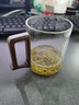 GIOIO玻璃杯綠茶杯日式泡茶杯帶把手喝茶杯耐高溫辦公室喝水防燙木把杯 木棠杯*1(加厚耐熱) 350ml 曬單實(shí)拍圖